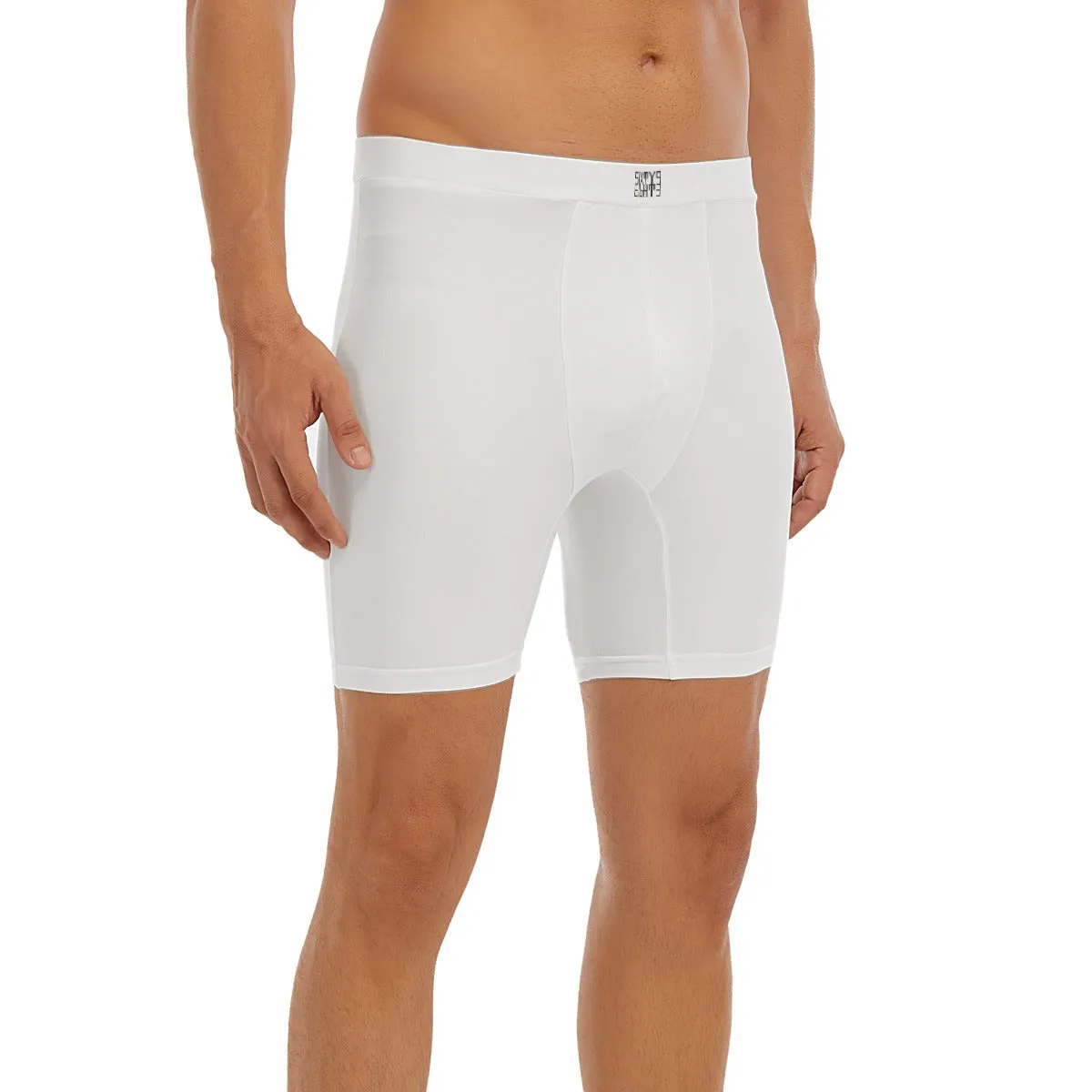 Sixty Eight 93 Logo Black White Men's Long Boxer Briefs