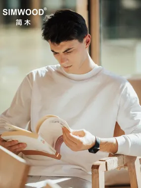 Solid Color Long Sleeve T-Shirt for Men - High Quality, Plus Size