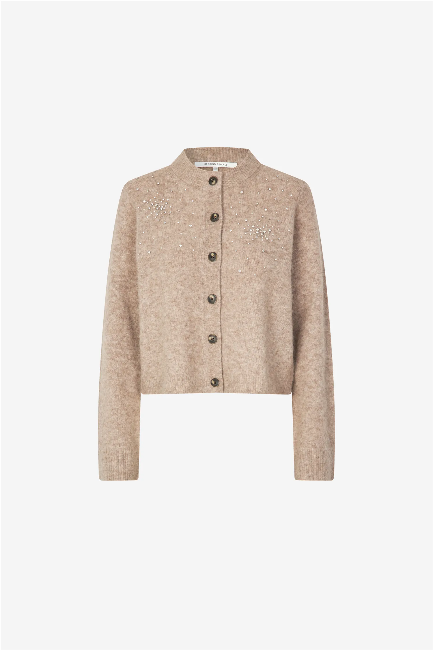 Sparkling Knit Cardigan Roasted Cashew