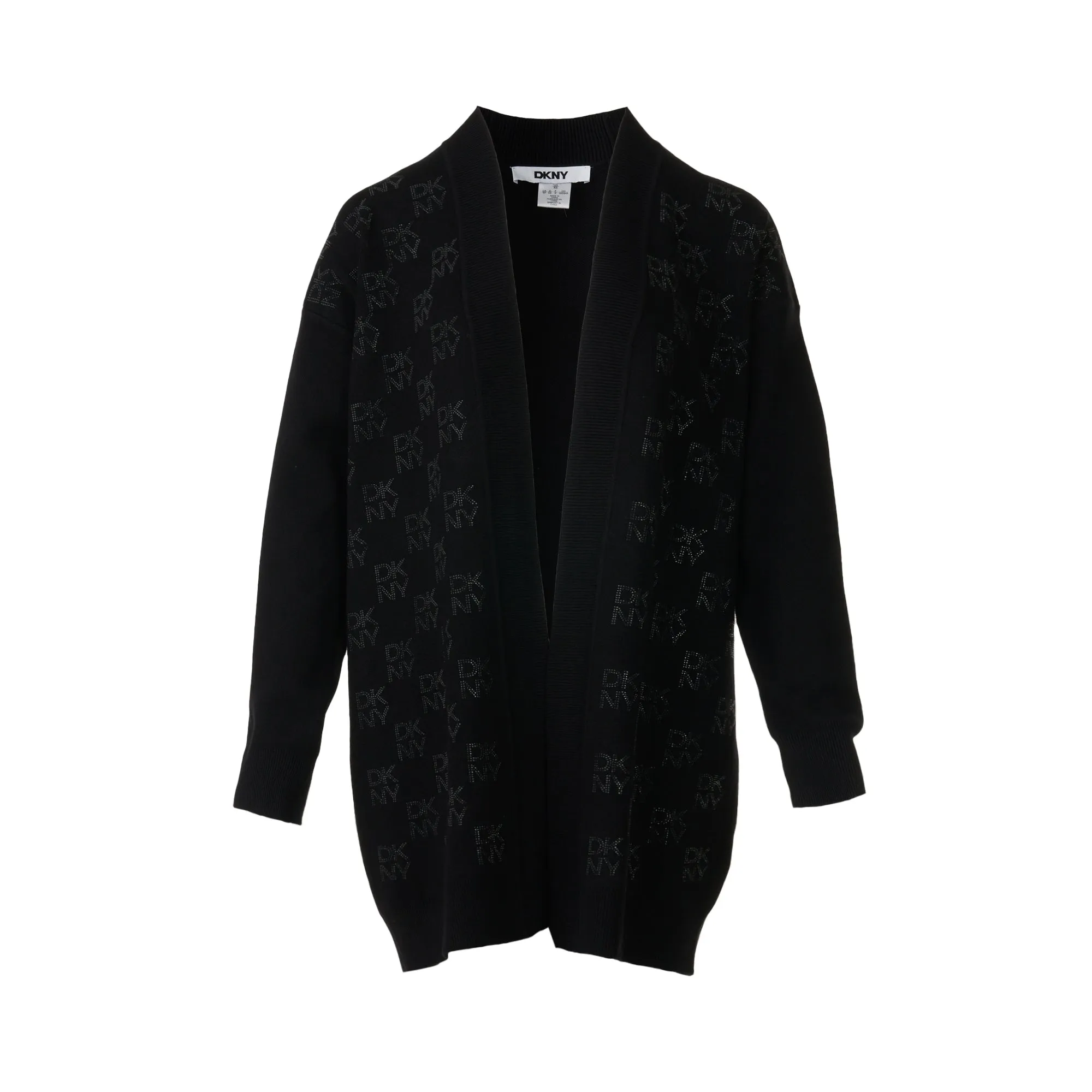 Spun Rayon Nylon Open Front Cardigan