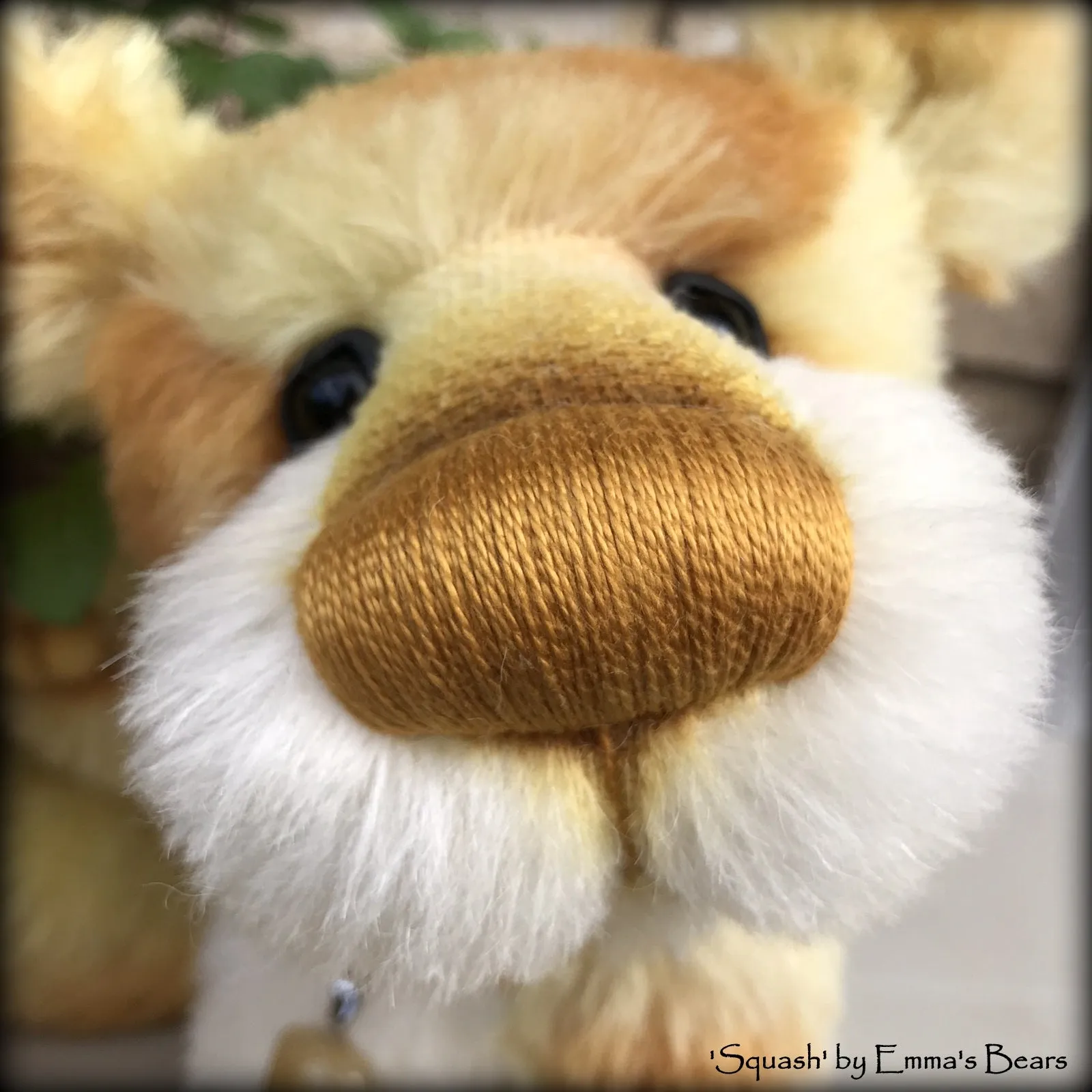Squash - 11" Hand Dyed Alpaca Artist Bear by Emma's Bears - OOAK