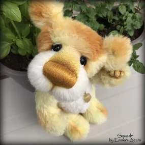 Squash - 11" Hand Dyed Alpaca Artist Bear by Emma's Bears - OOAK