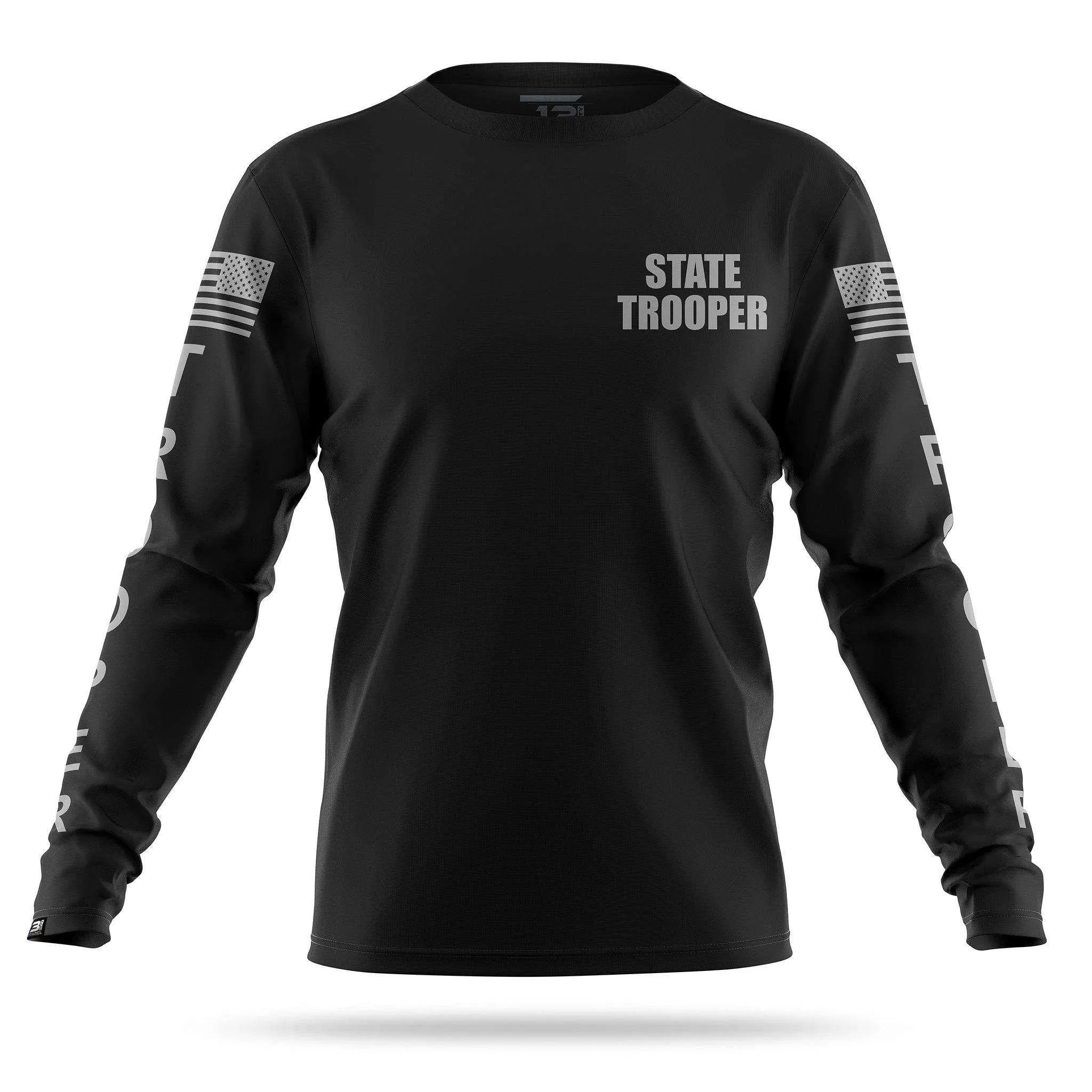 [STATE TROOPER] Men's Utility Long Sleeve [BLK/GRY]