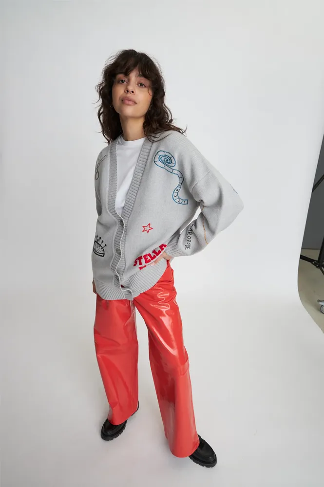 Stella Nova Tailors Light Grey Cardigan