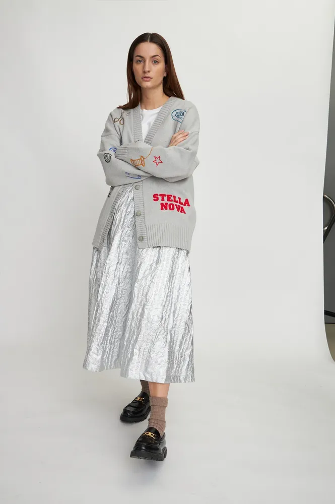 Stella Nova Tailors Light Grey Cardigan