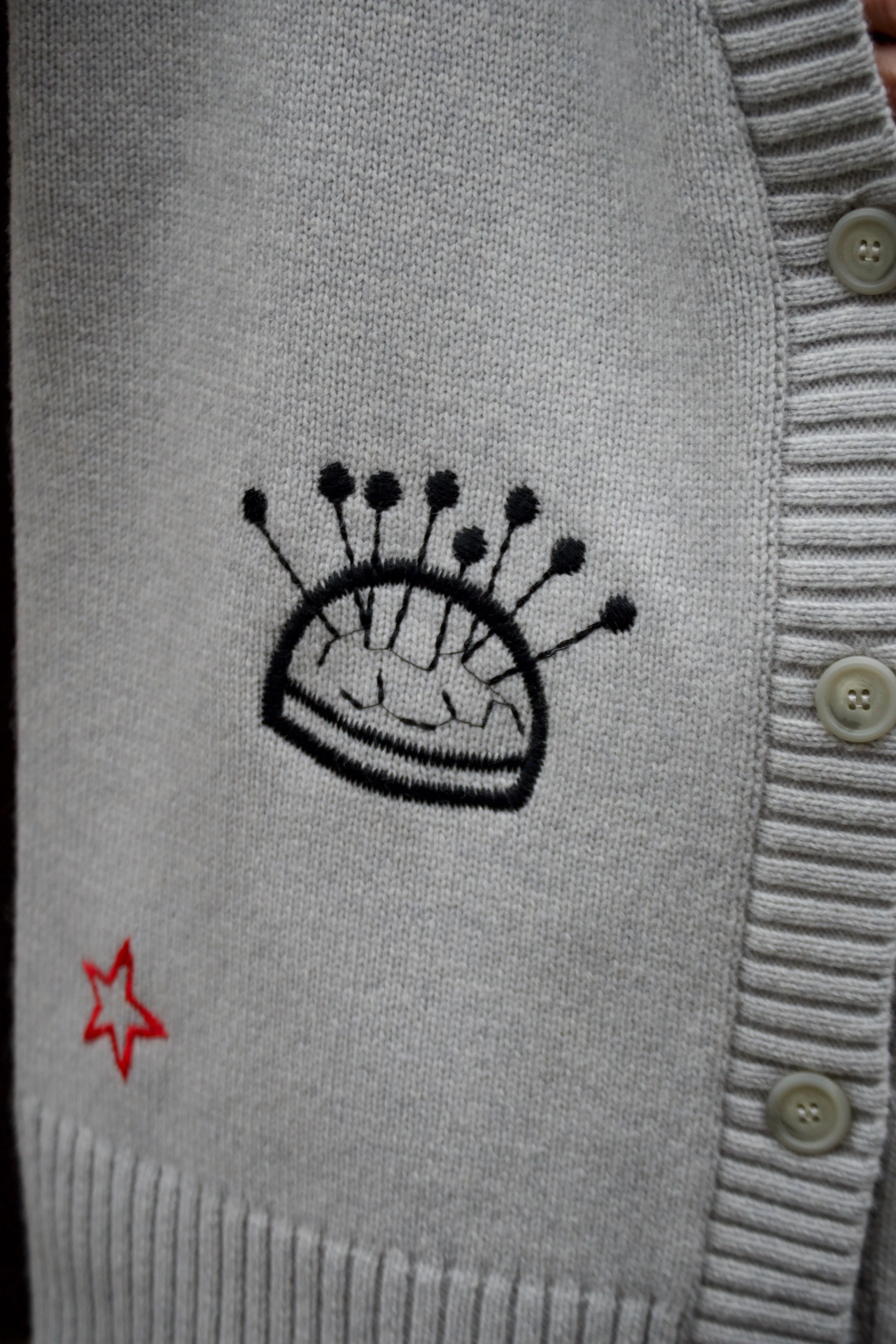 Stella Nova Tailors Light Grey Cardigan