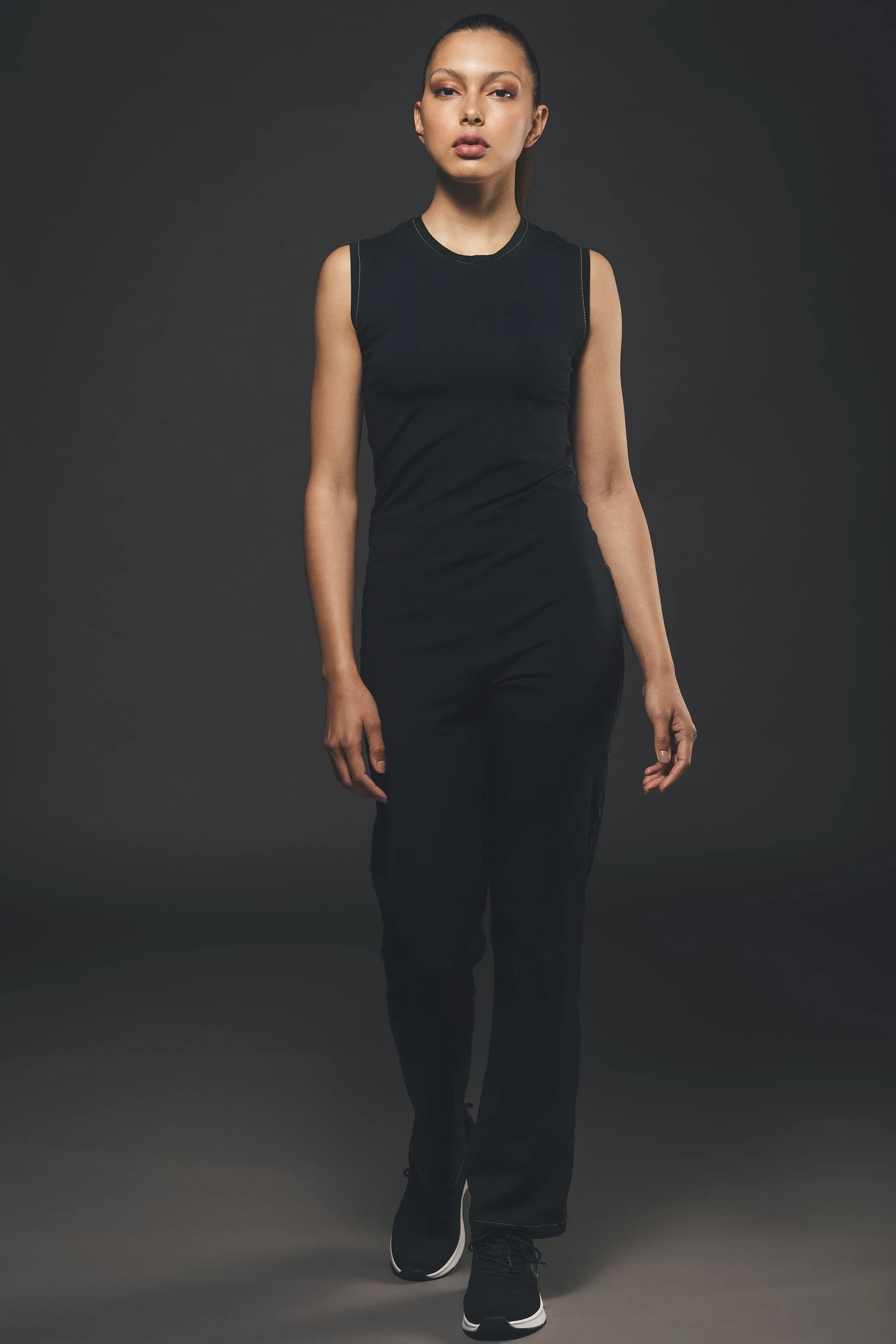 Straight-Leg Jumpsuit in Black