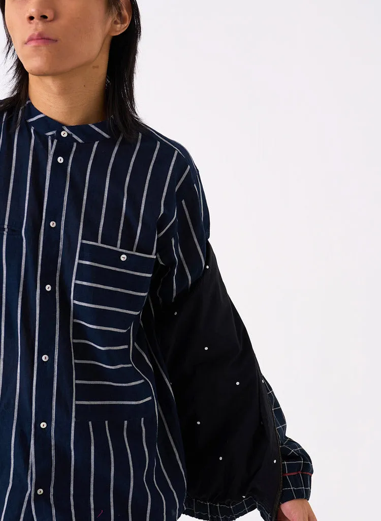 Striped Bomber Jacket