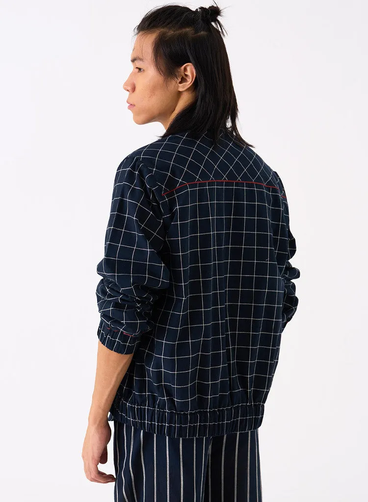 Striped Bomber Jacket