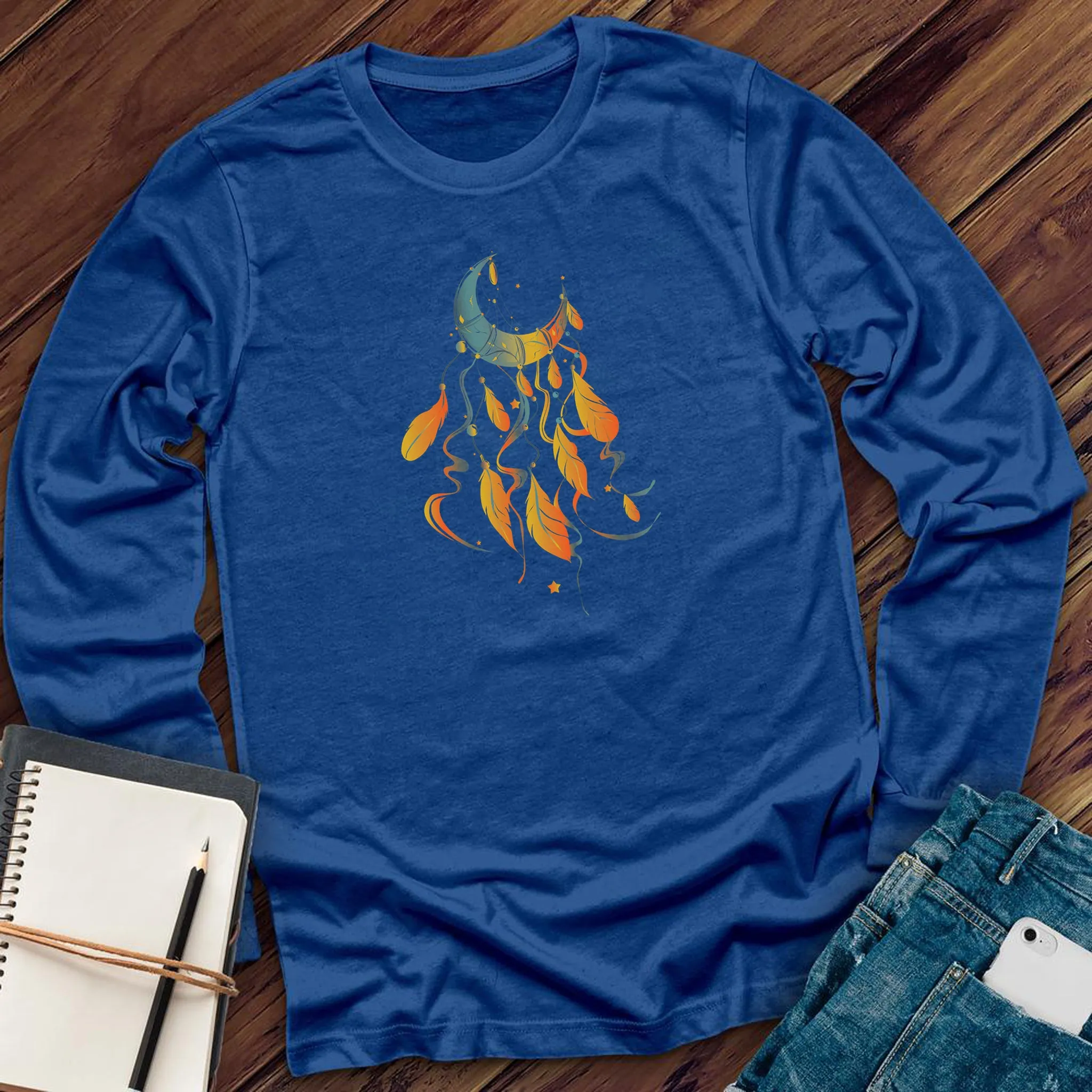 Sunset Moon Dreamcatcher Long Sleeve