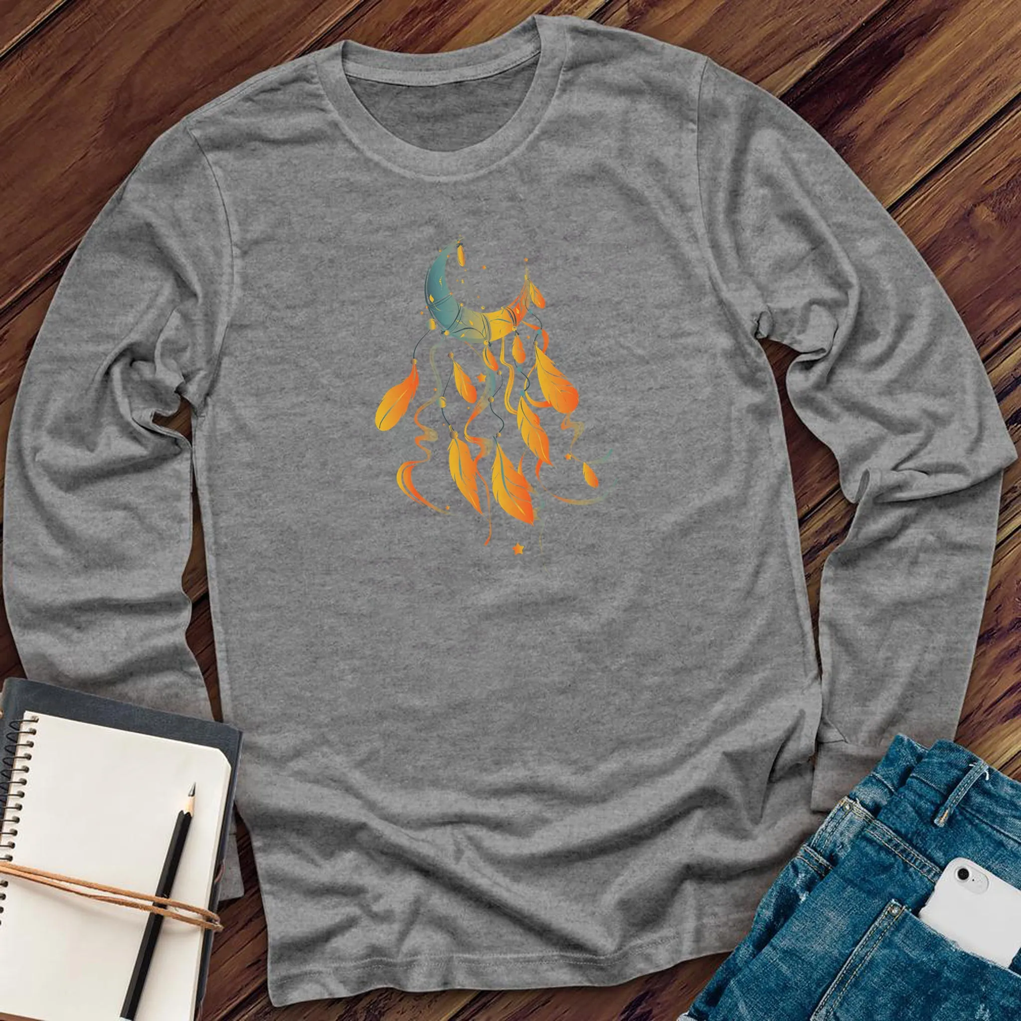 Sunset Moon Dreamcatcher Long Sleeve