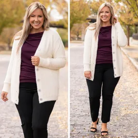 Sweet Excitement Cardigan, White