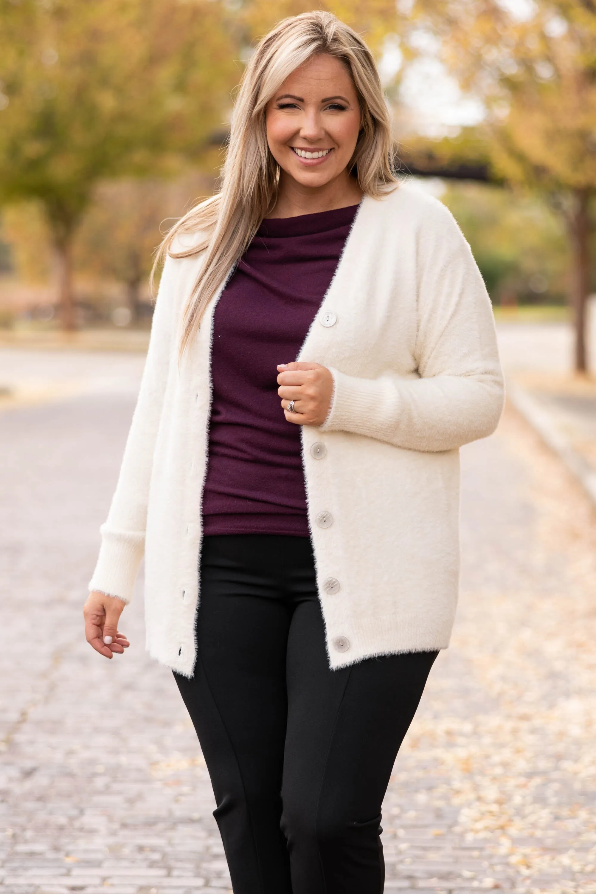 Sweet Excitement Cardigan, White