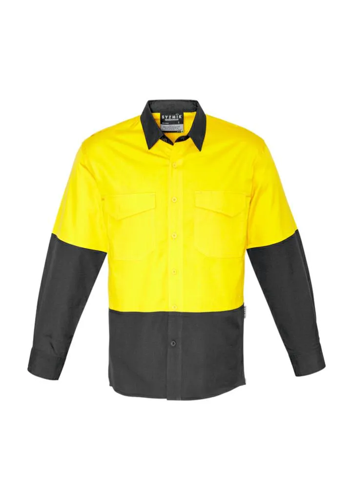 Syzmik ZW128 Mens Cooling Hi-Vis Spliced L/S Shirt