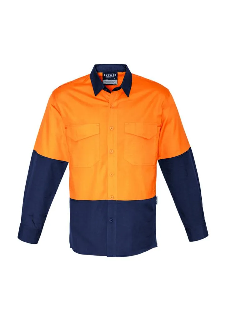 Syzmik ZW128 Mens Cooling Hi-Vis Spliced L/S Shirt