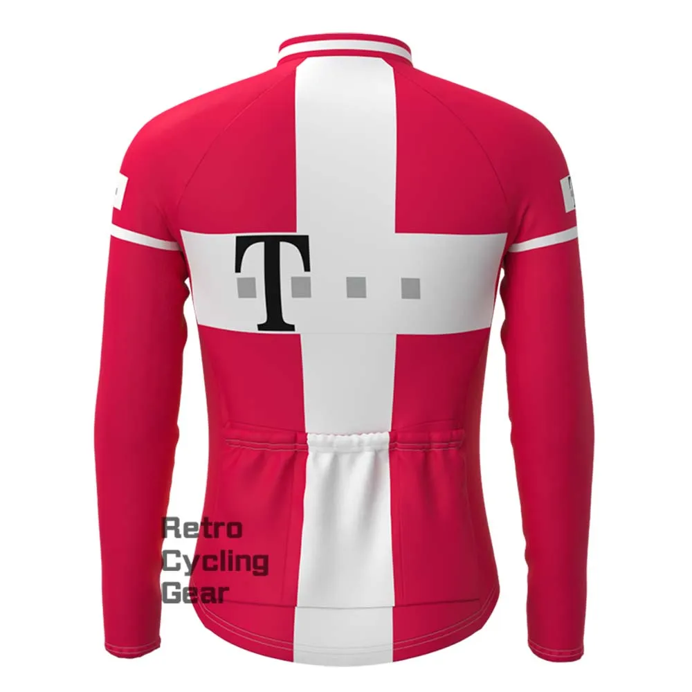 T Red Retro Long Sleeve Cycling Kits