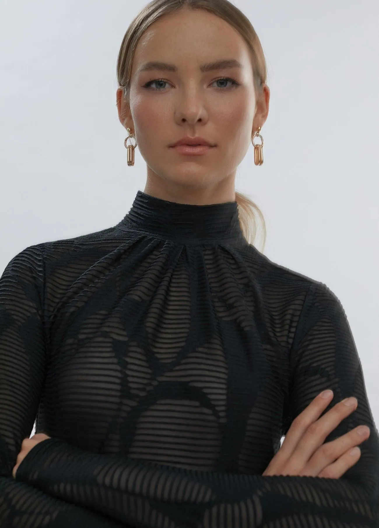 Textured T-shirt