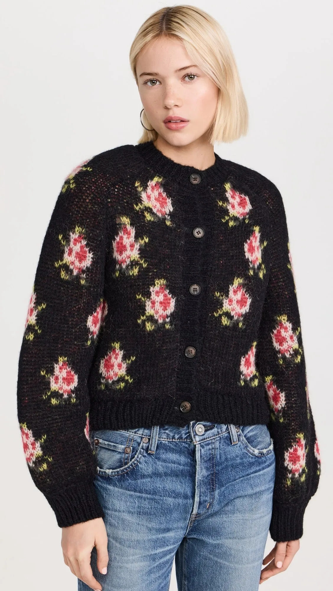 The Carousel Cardigan - Black Heirloom