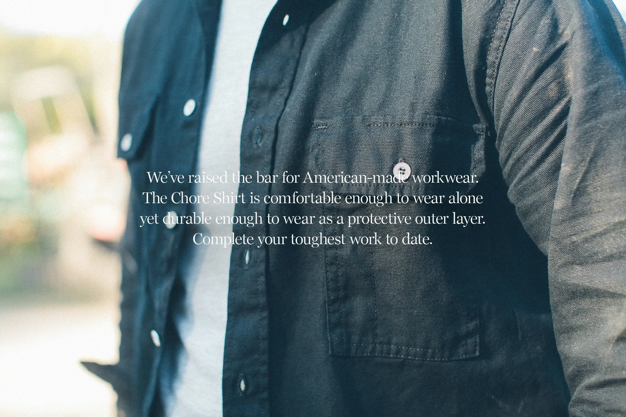 The Chore Shirt in Coal