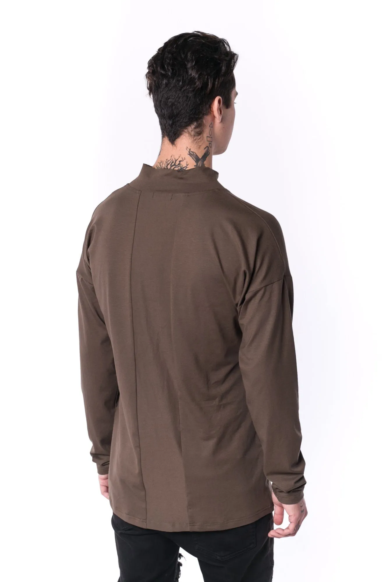 The Man Panelled Turtleneck 17 // firgreen