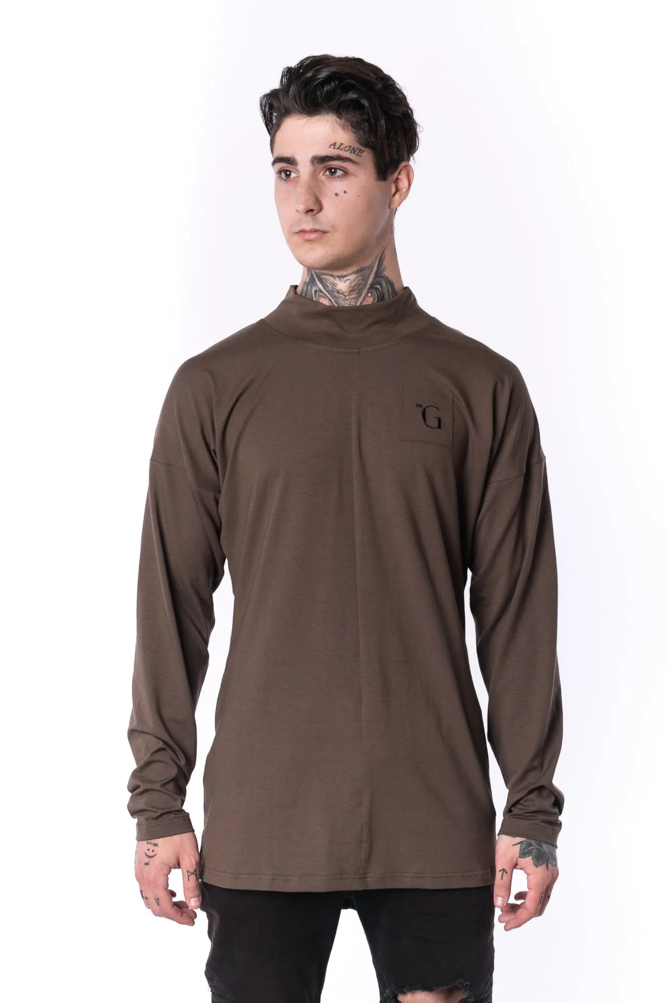 The Man Panelled Turtleneck 17 // firgreen