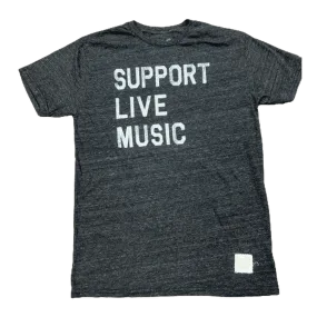 THE ORIGINAL RETRO BRAND: Support Live Music Men's T-Shirt