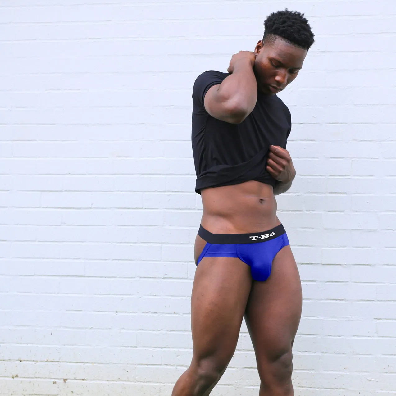 The TBô Surf The Web Blue Jockstrap