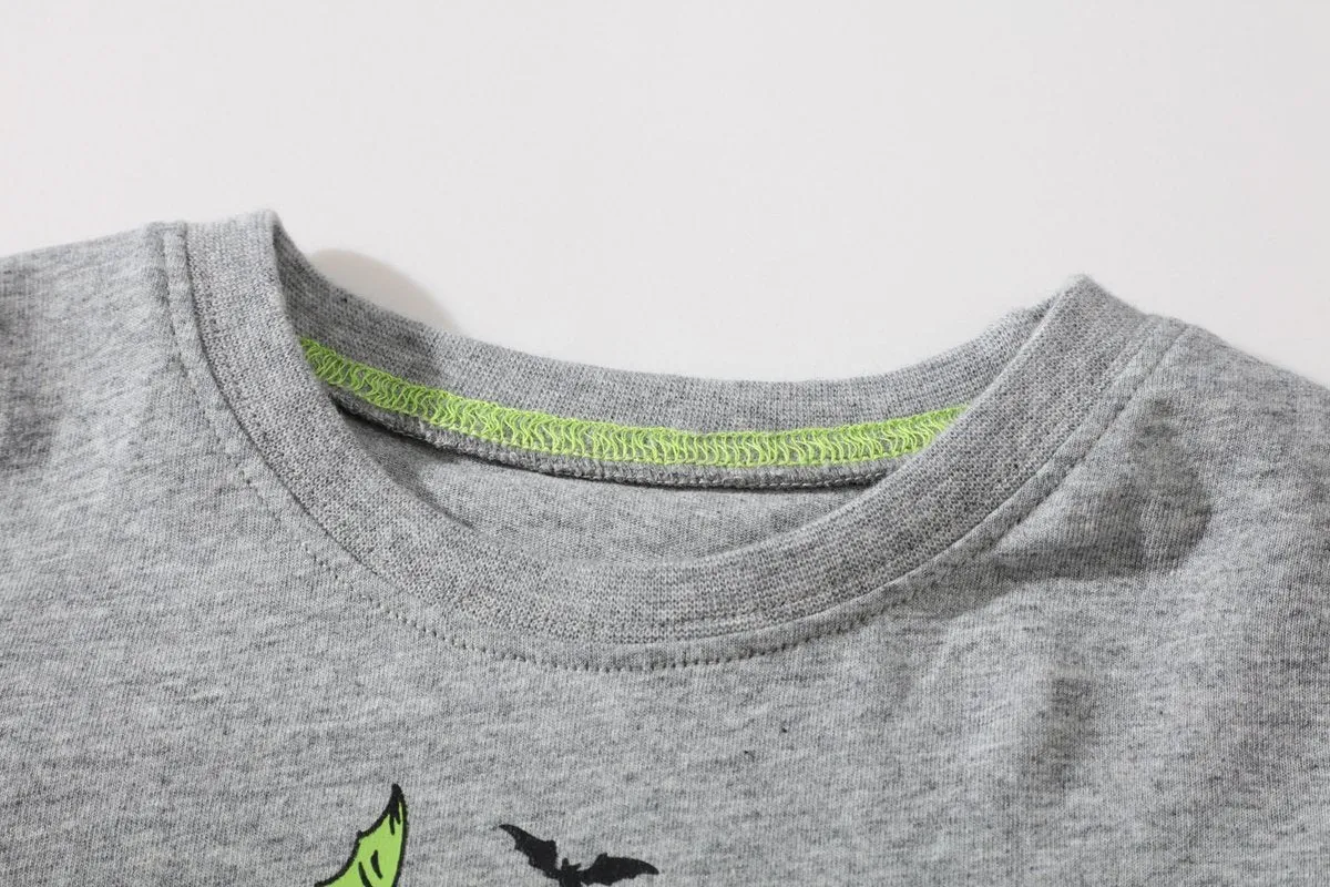 Toddler Boy's Long Sleeve Dinosaur Print Top