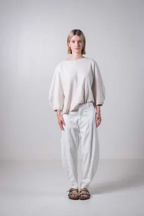 Transit Par Such Off White Drop Sleeve Top