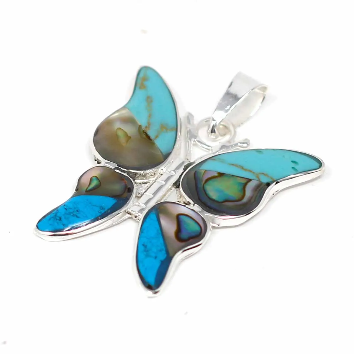 Turquoise Butterfly Pendant Artisana