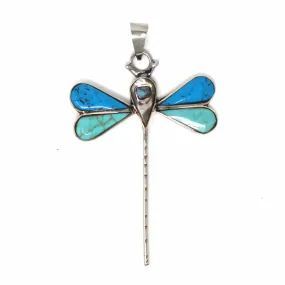 Turquoise Dragonfly Pendant Artisana