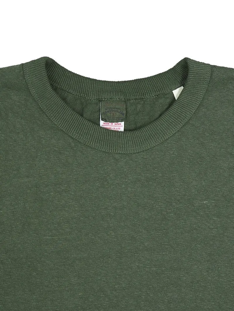 UES Clothing No.8 SLUB Green NEP SHORT SLEEVE T