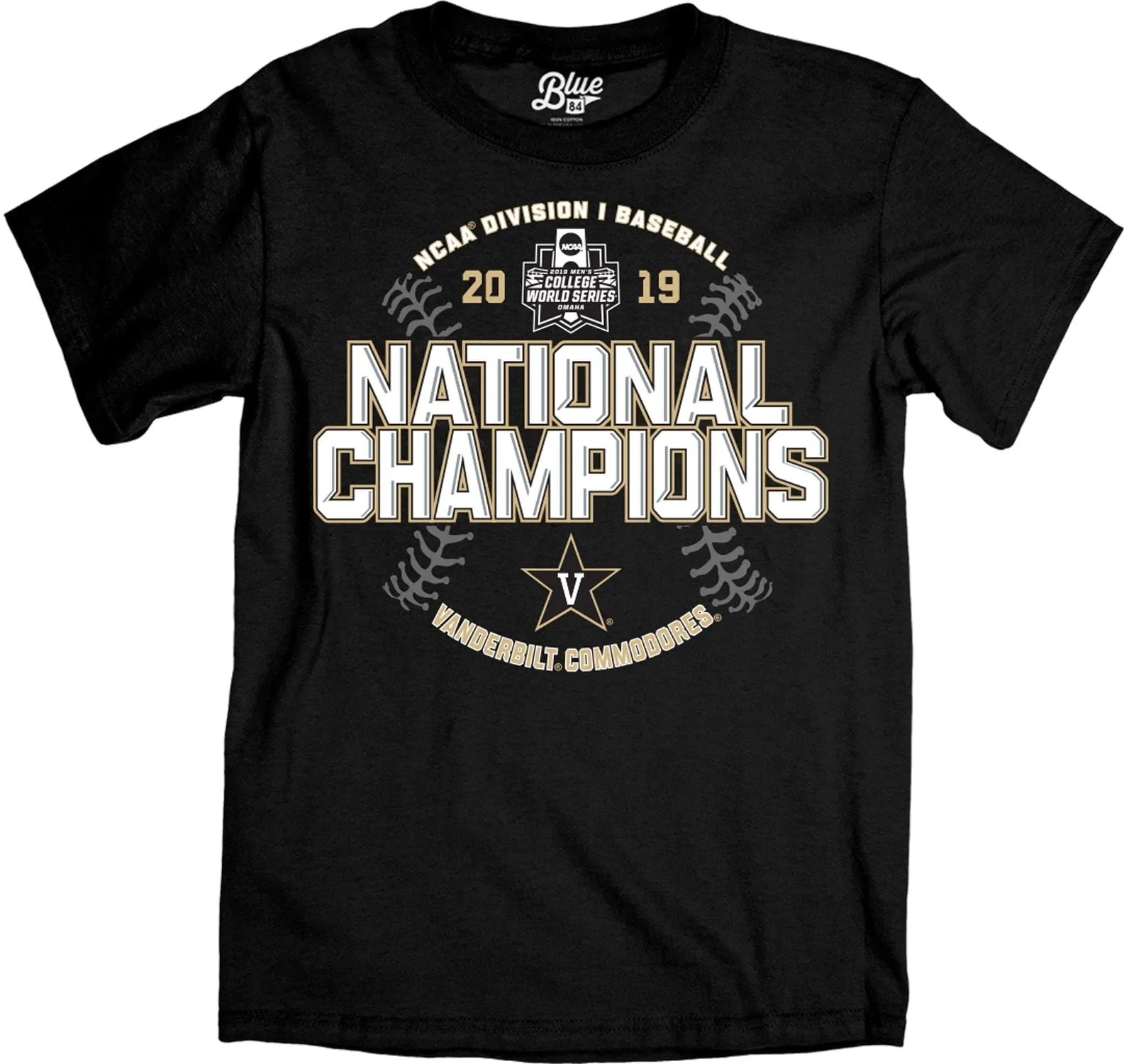 Vanderbilt Commodores 2019 College World Series CWS Champions Bracket T-Shirt