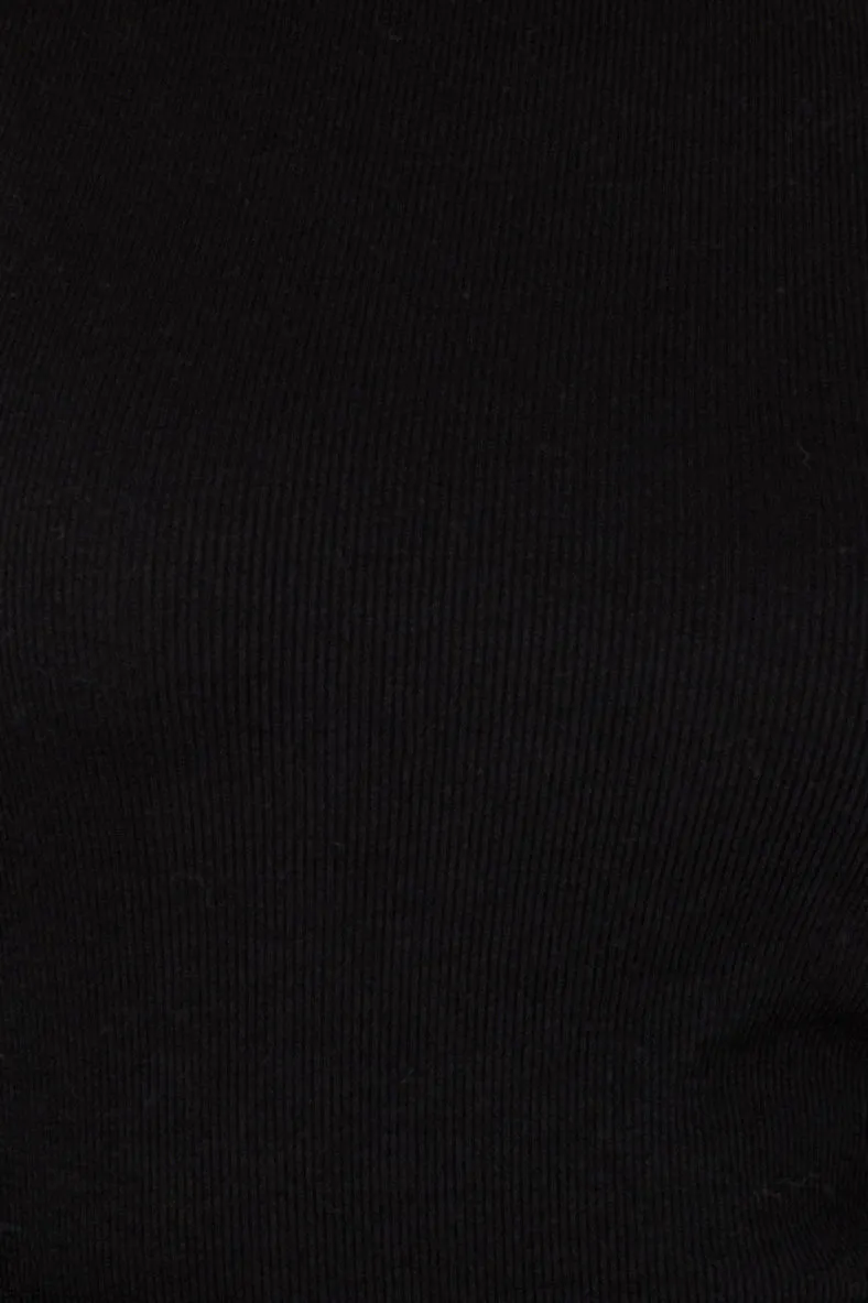 Verona Long Sleeve Shirt in Jet Black