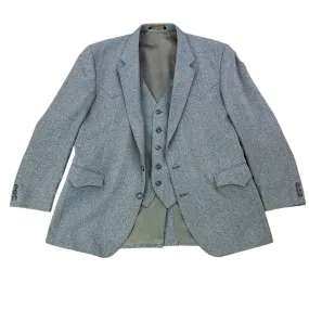 Vintage 70s Western Sport Coat and Vest Size 44R