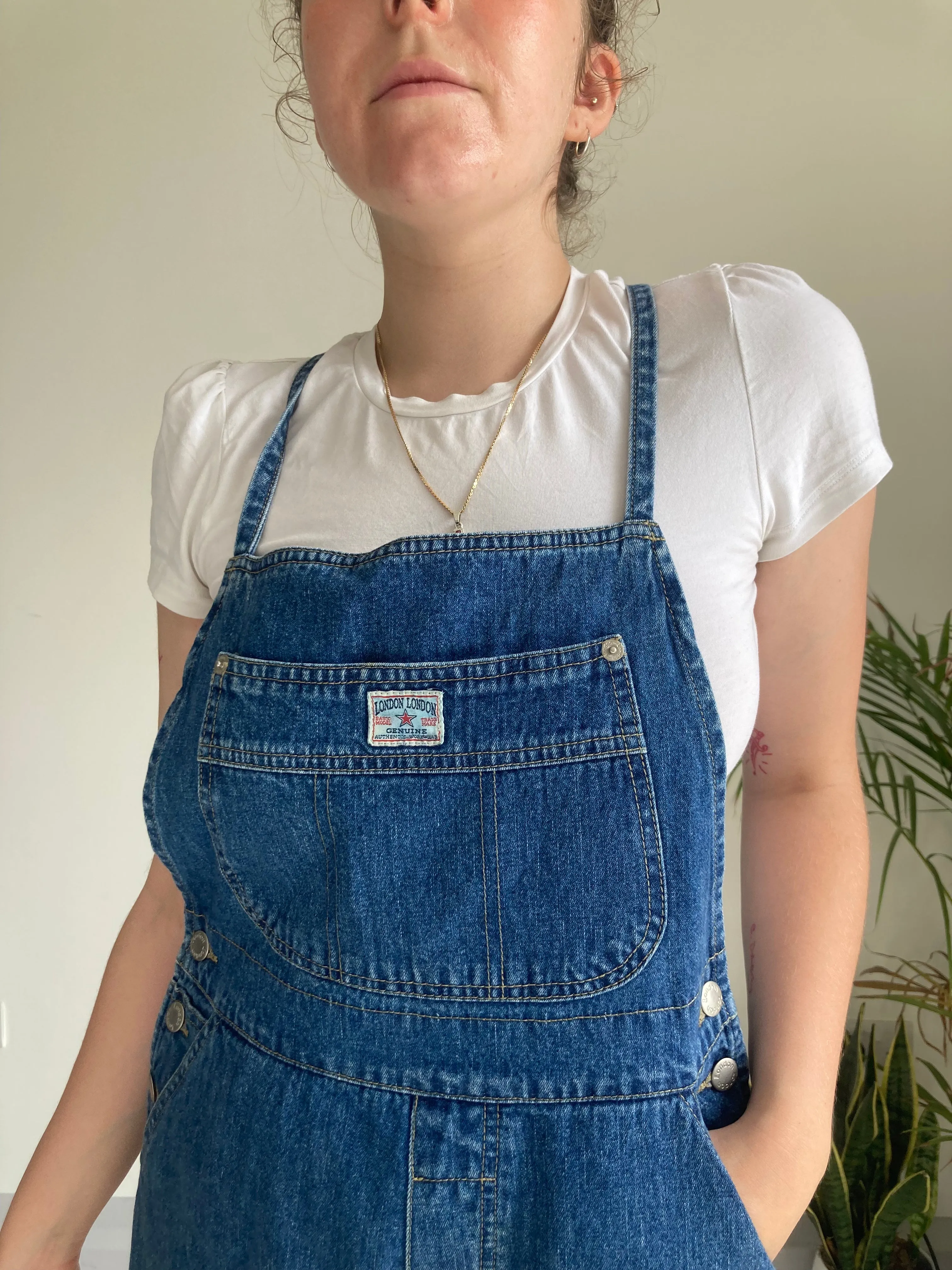 Vintage Tie Back Dungarees (M)