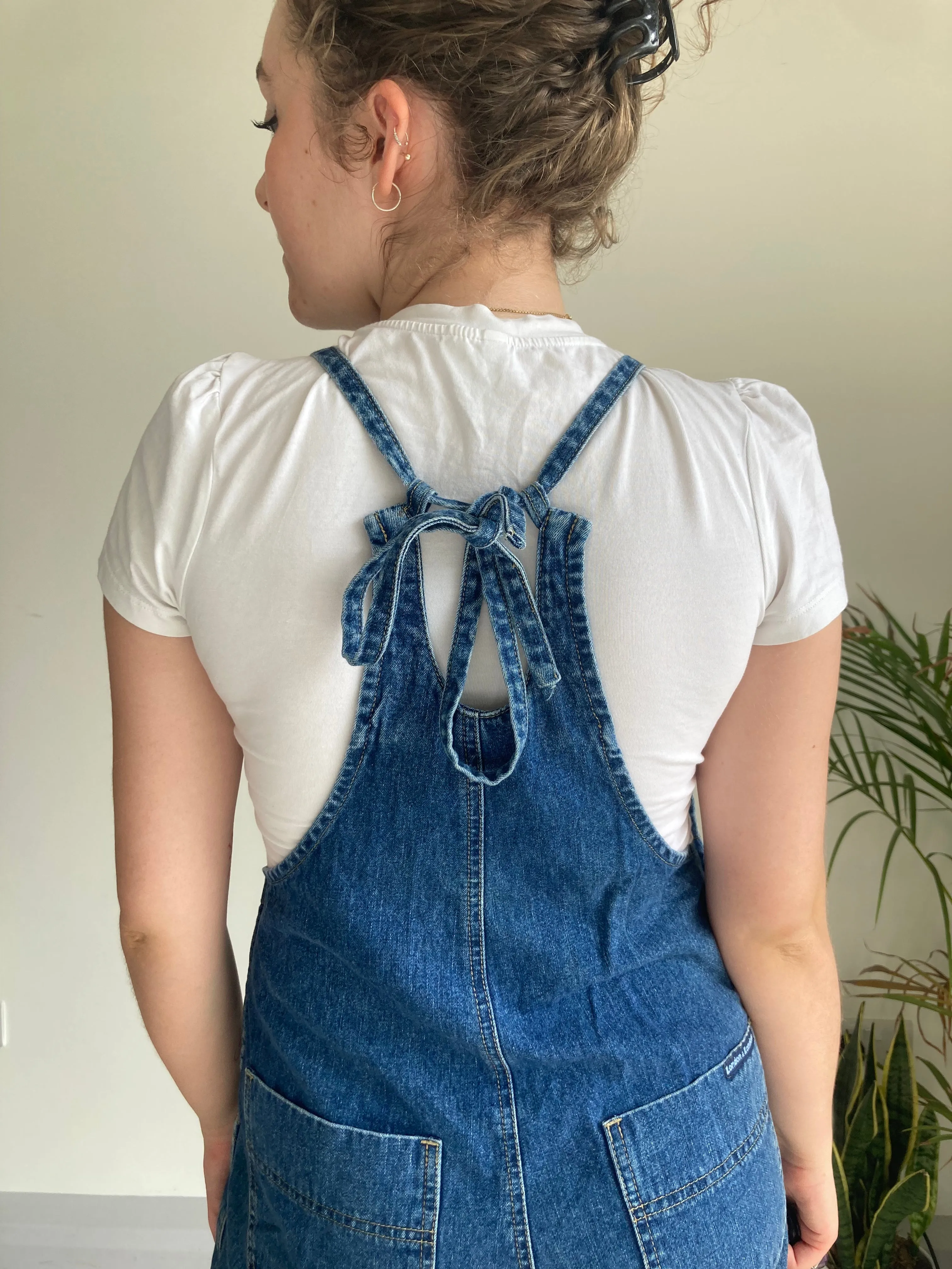Vintage Tie Back Dungarees (M)
