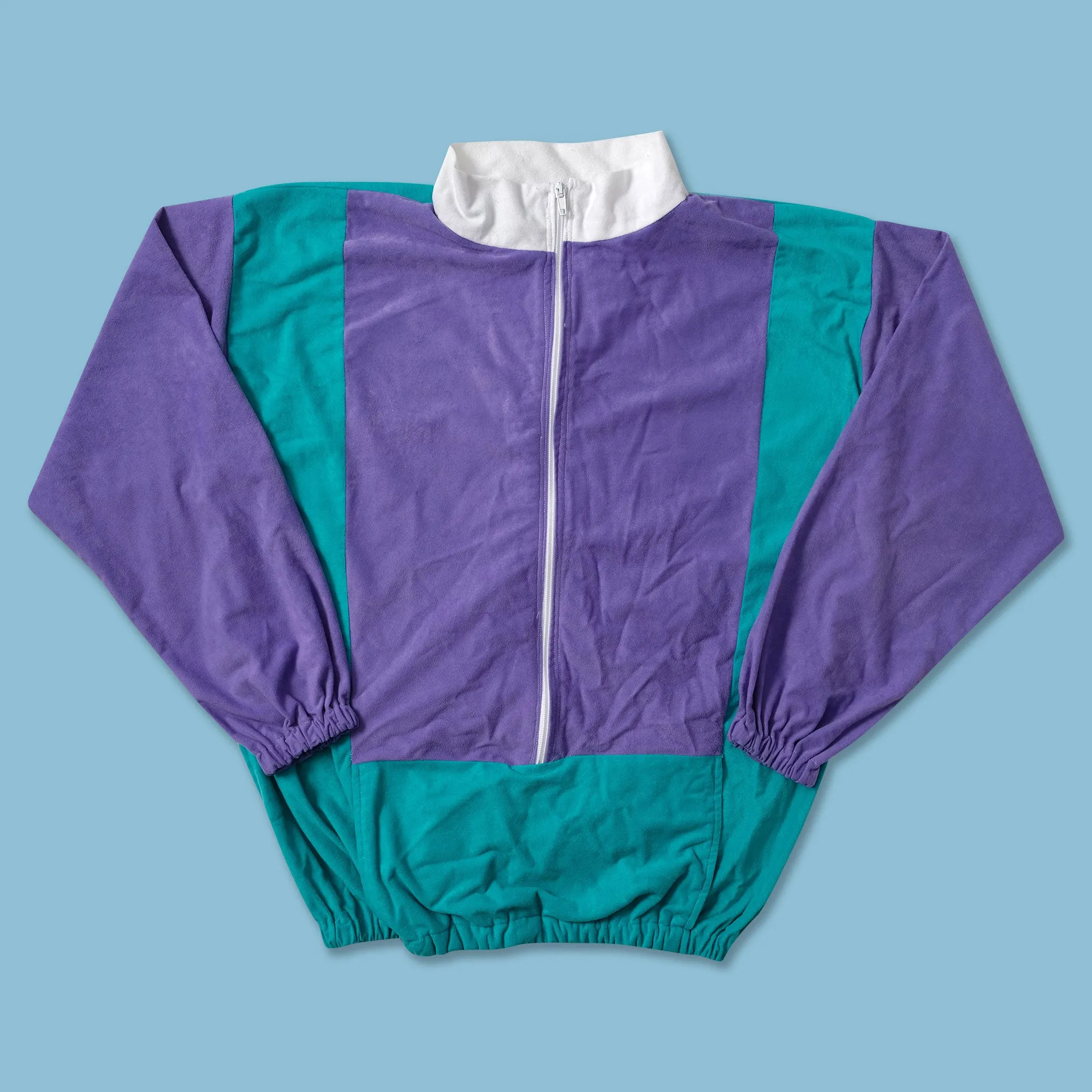 Vintage Velour Track Jacket Small