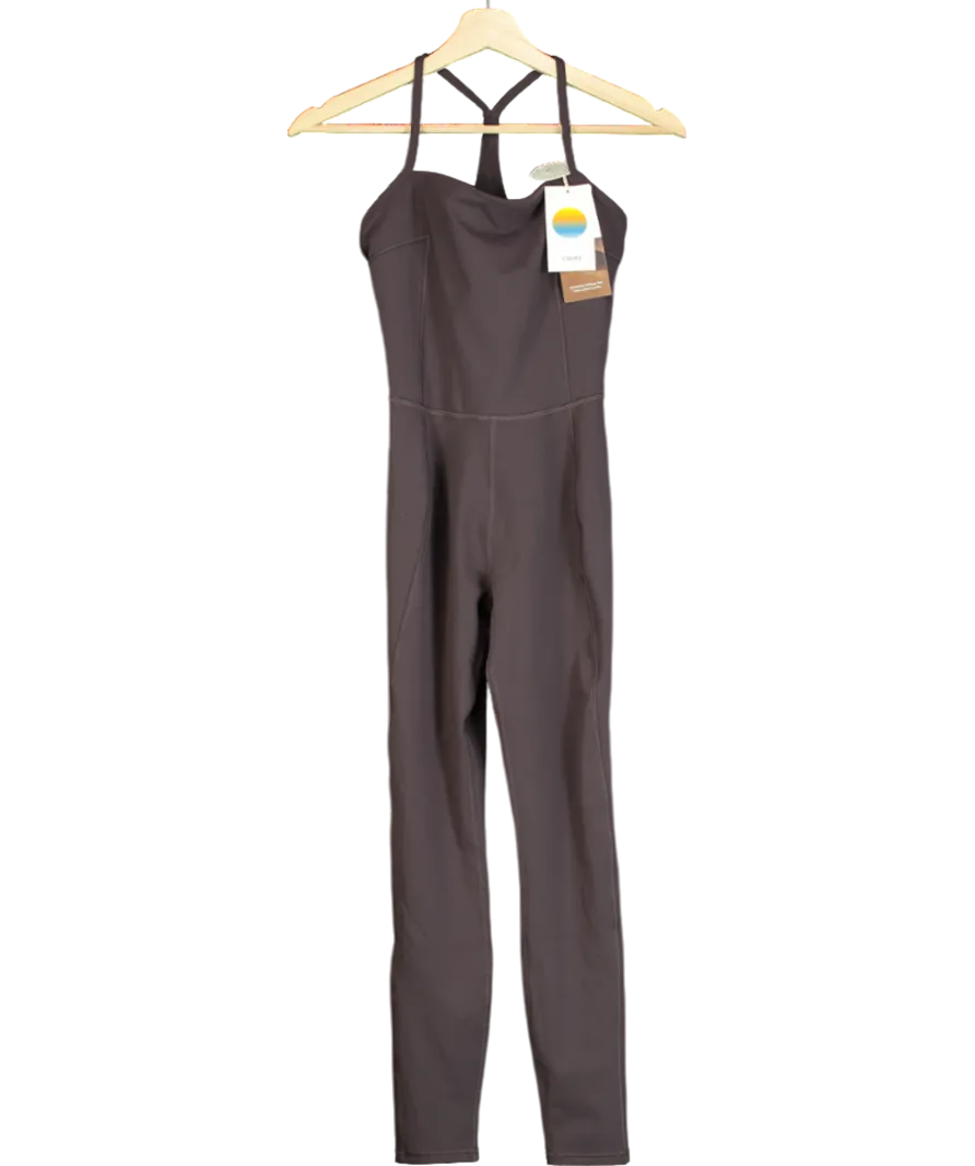 Vuori Brown Bondi Jumpsuit - Sangria UK XS