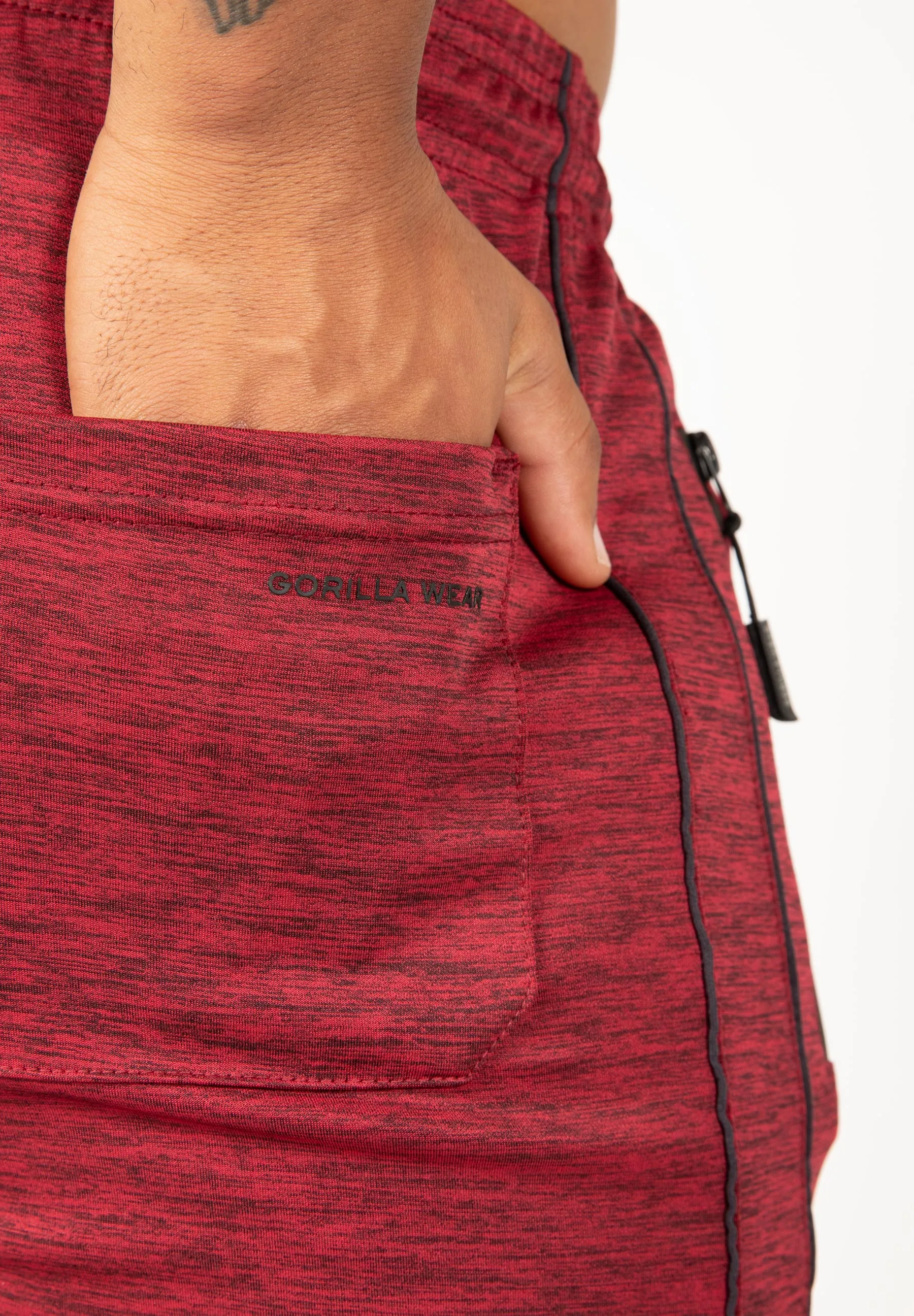 Wenden Track Shorts - Burgundy Red