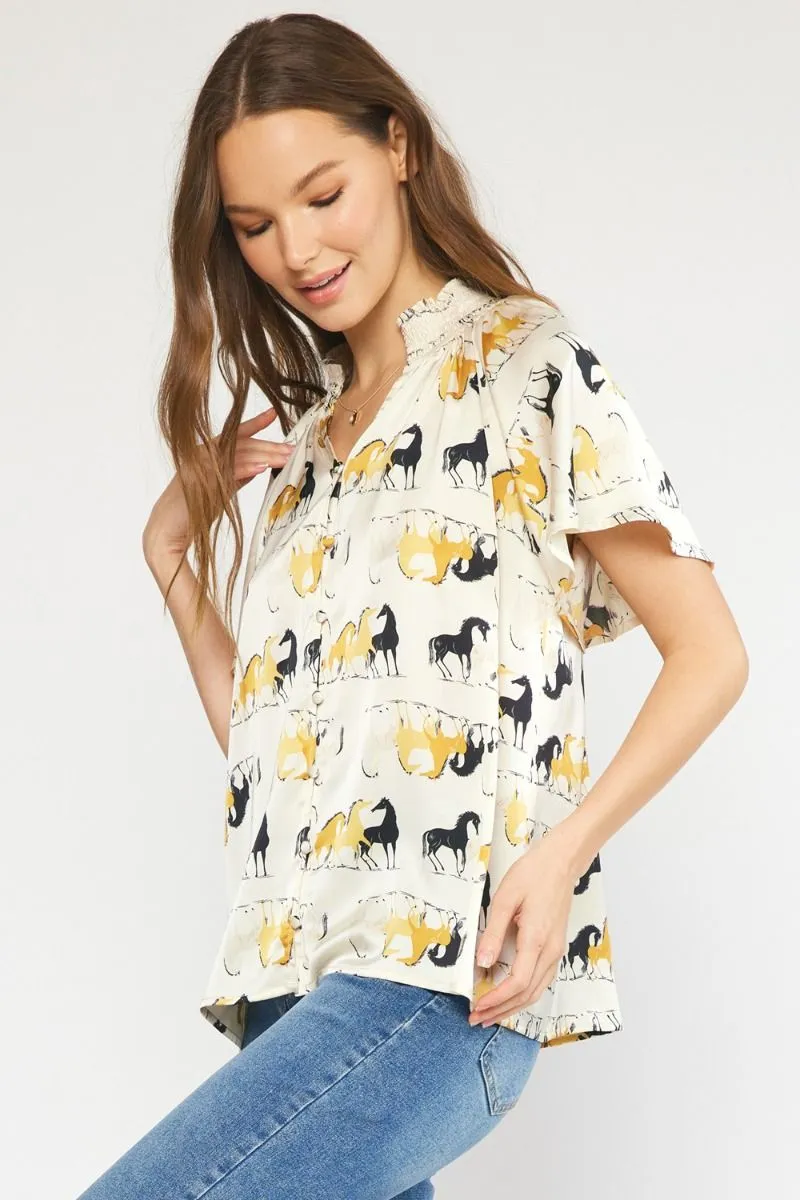 Wild Horses Top