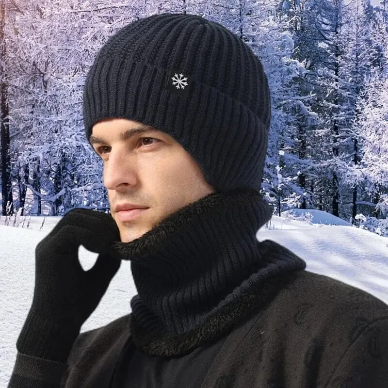 Winter Beanie Hat Scarf Sets Warm Knit Hat