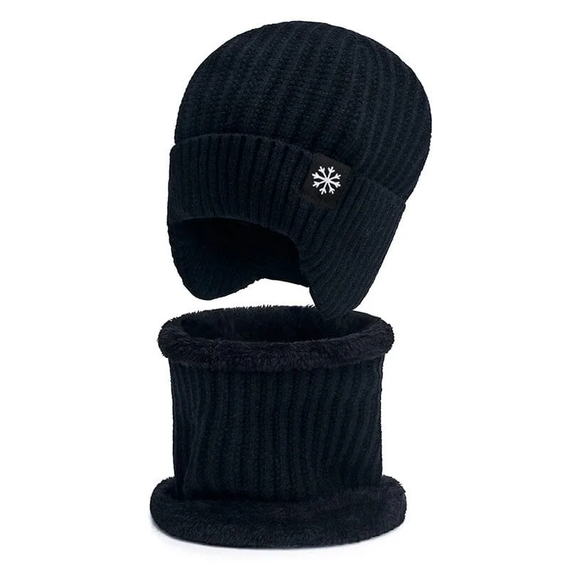 Winter Beanie Hat Scarf Sets Warm Knit Hat