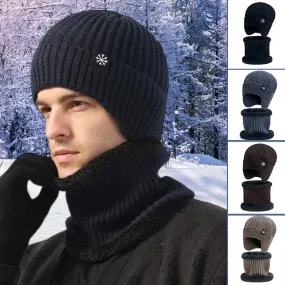 Winter Beanie Hat Scarf Sets Warm Knit Hat