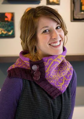 Winterfloral Cowl #1 by Cheryl Burke