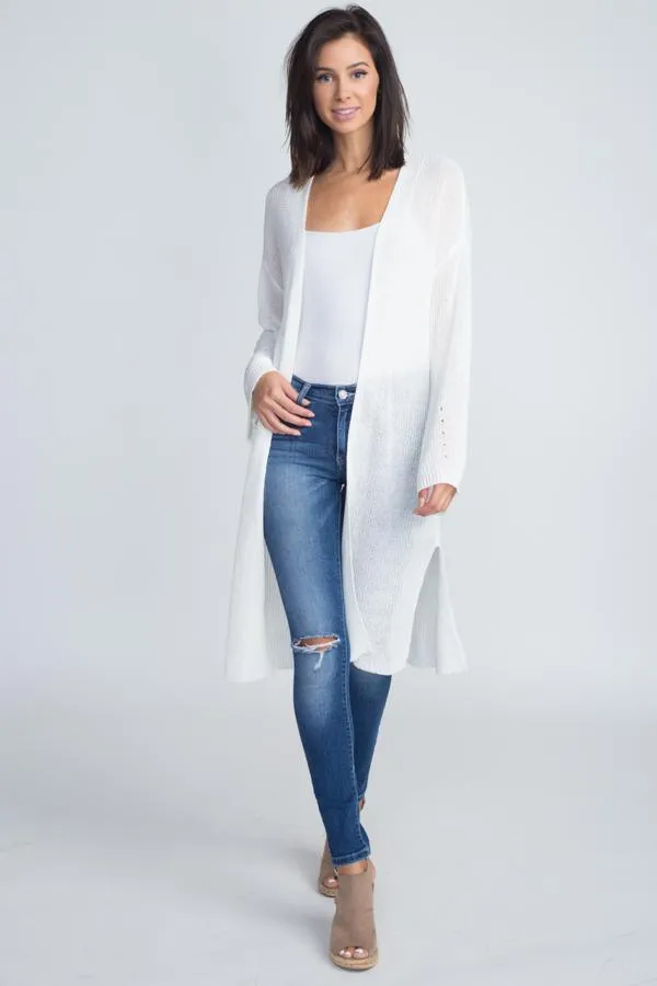 Women's Long Knit Thin Cardigan