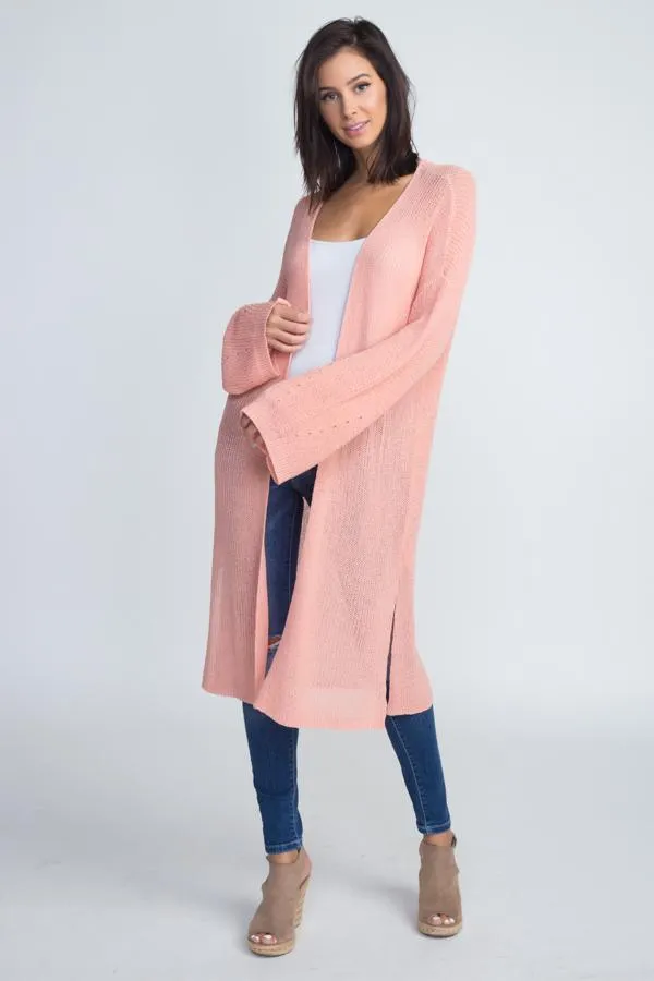 Women's Long Knit Thin Cardigan