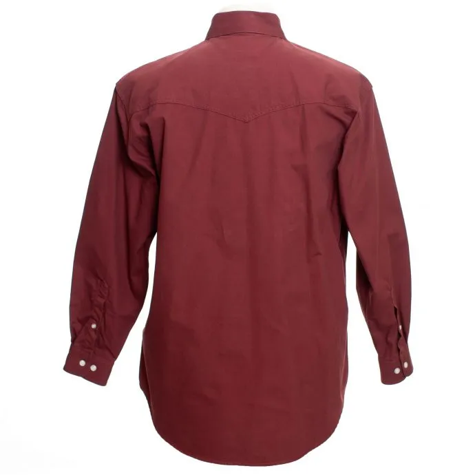 Wyoming Traders Cotton Twill Shirt - Maroon