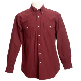 Wyoming Traders Cotton Twill Shirt - Maroon