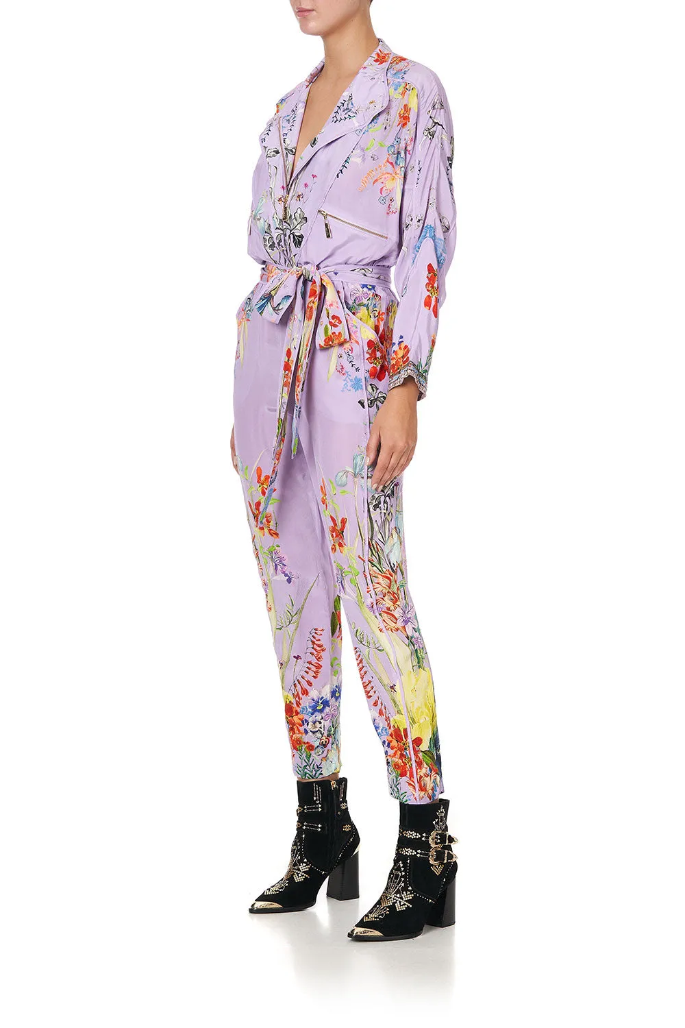 ZIP FRONT PANEL JUMPSUIT AT FIRST SIGHT